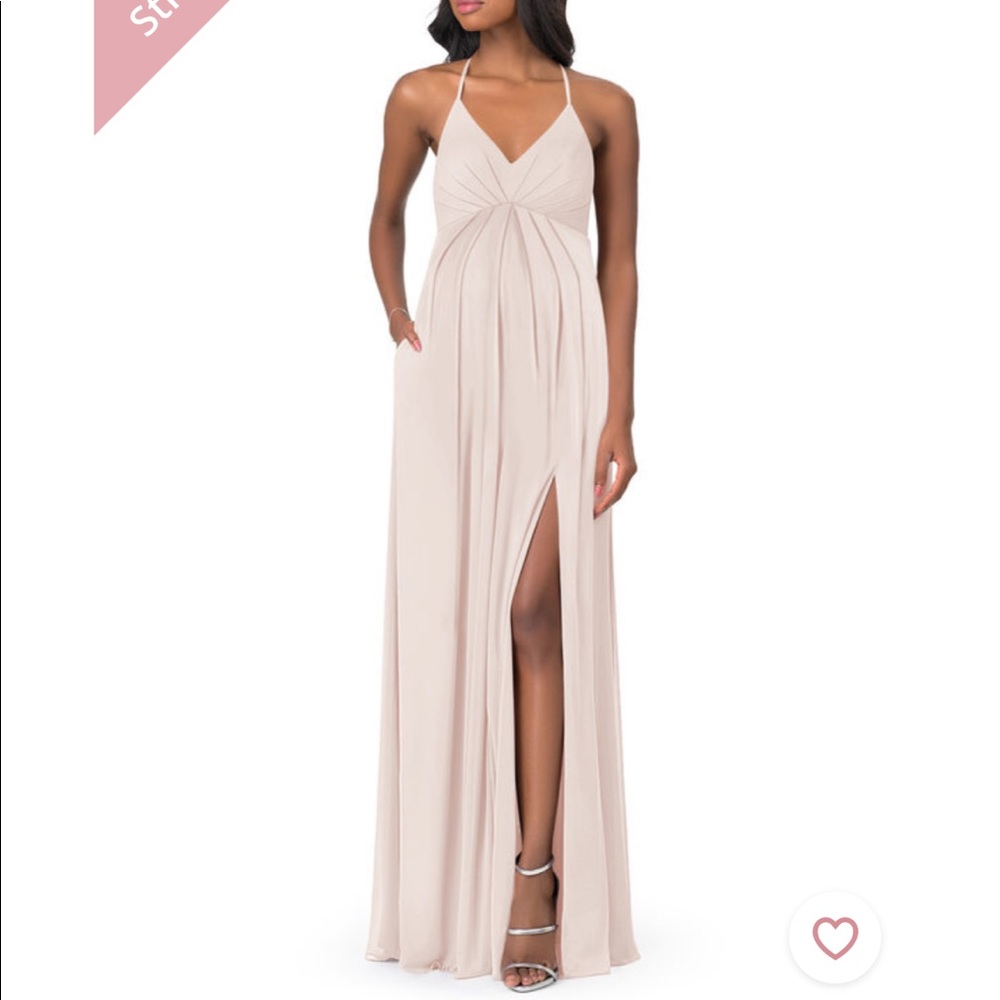 Azazie Annabelle Maternity Gown - Vintage Rose